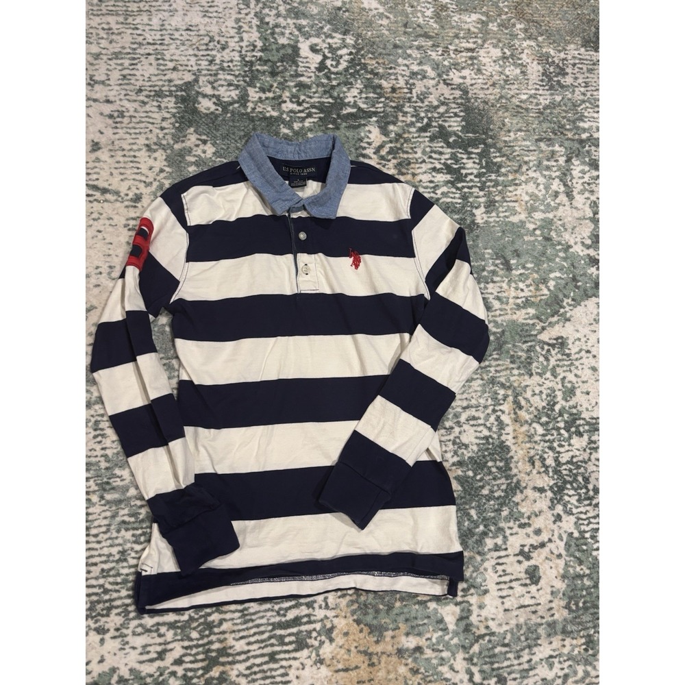 Vintage US Polo Assn‎ Rugby Shirt Boys Large 10-12